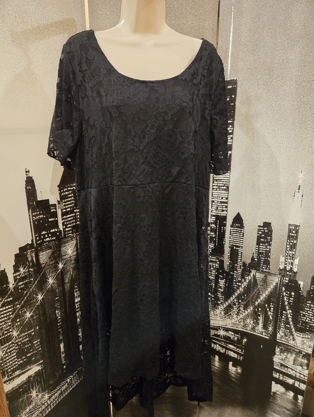 Shein Curve 3XL black Lace Dress